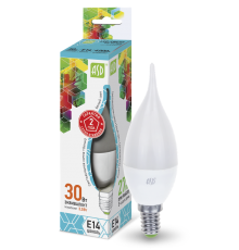 Лампа светодиодная LED-СВЕЧА НА ВЕТРУ-standard 3.5Вт 230В Е14 4000К 320Лм  4690612004747  ASD