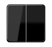 Клавиша для KNX кнопки, 2 группы; дюропласт; черный CD102SW Jung