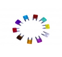 Набор автомобильных предохранителей "мини" в пластиковой коробке 100шт.  80-7023  REXANT