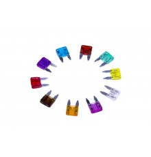 Набор автомобильных предохранителей "мини" в пластиковой коробке 100шт.  80-7023  REXANT