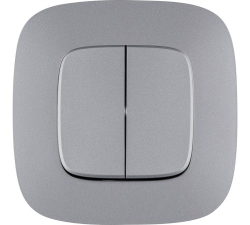 Valena ALLURE DIY Алюминий Переключатель 1-клавишный с подсветкой 10А 250В  752908  Legrand