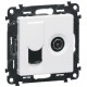 Valena LIFE Белый Накладка розетки TV-RJ45  754830  Legrand