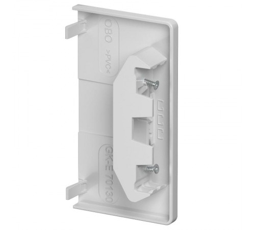 Торцевая заглушка кабельного канала Rapid 80 70x130 мм (ПВХ,светло-серый) (GK-E70130LGR)  6274572  OBO Bettermann