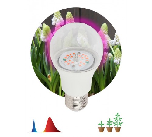 Лампа светодиодная фито для растений 14Вт E27 красно-синий спектр FITO-14W-RB-E27-K  Б0039071  ЭРА