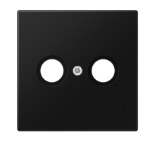 Kрышка для TV-FM розеток; термопласт; черный матовый  LS990TVSWM  Jung