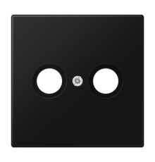 Kрышка для TV-FM розеток; термопласт; черный матовый  LS990TVSWM  Jung