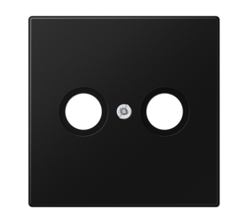 Kрышка для TV-FM розеток; термопласт; черный матовый  LS990TVSWM  Jung