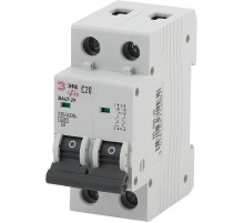 Выключатель автоматический двухполюсный Pro NO-900-29 ВА47-29 2P 20А кривая C  Б0031761  ЭРА