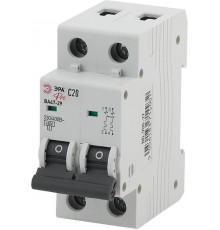 Выключатель автоматический двухполюсный Pro NO-900-29 ВА47-29 2P 20А кривая C  Б0031761  ЭРА