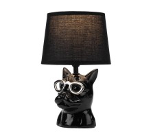 Светильник декоративный настольный МОБИ "Бульдог", с цоколем Е14, 40Вт, цвет черный  603-1016  REXANT