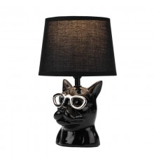 Светильник декоративный настольный МОБИ "Бульдог", с цоколем Е14, 40Вт, цвет черный  603-1016  REXANT