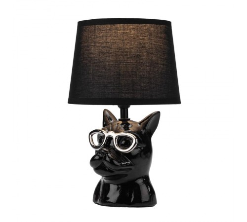 Светильник декоративный настольный МОБИ "Бульдог", с цоколем Е14, 40Вт, цвет черный  603-1016  REXANT
