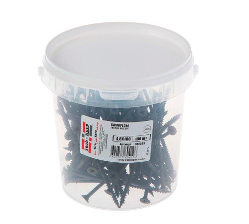 Саморез ШСГМ 4,8х100 (100 шт) - ведро ( 0,718 кг)  100099  Tech-KREP