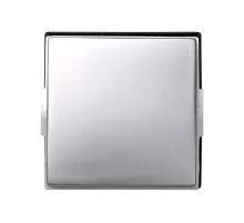 Simon 27 Клавиша для выключателя одноклавишного (механизм S27), IP44, IK09, Scudo, Top Impact, алюминий  2705010-033  Simon