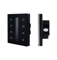 Панель Sens SR-2830A-RF-IN Black (220V,DIM,4 зоны)  019574  Arlight