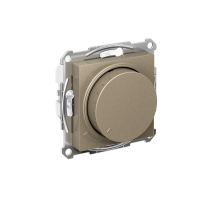 AtlasDesign Шампань Светорегулятор (диммер) поворотно-нажимной LED RC 400Вт механизм  ATN000523  SE