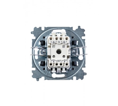 ABB Levit Серебро / дымчатый чёрный Переключатель перекрёстный 1-кл.  3559H-A07445 70W  2CHH590745A6070  ABB