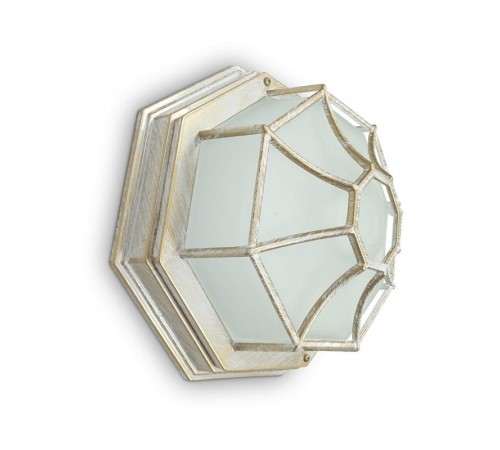 Светильник архитектурный декоративный уличный PL661 60W 230V 270*270*120 белое золото (на стену/потолок)  11652  Feron