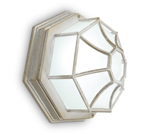 Светильник архитектурный декоративный уличный PL661 60W 230V 270*270*120 белое золото (на стену/потолок)  11652  Feron