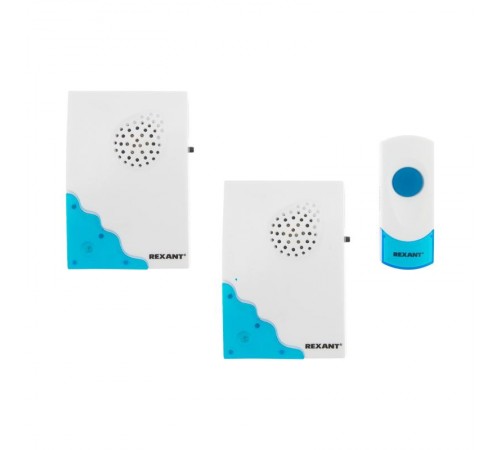 Беспроводной дверной звонок с двумя вызывными панелями кнопка IP 44 RX-5  73-0050  REXANT