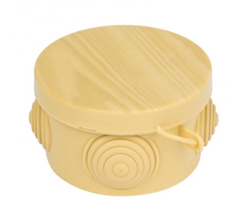 Коробка распределительная КМР-040-038 с крышкой (65х40) 4 мембранных ввода светлое дерево IP54 EKF PROxima  plc-kmr-040-038-s  EKF