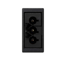 Розетка узкая GST18 "папа" 3-проводная цвета графит K45 Connect  K121A-14  Simon