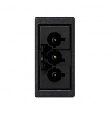 Розетка узкая GST18 "папа" 3-проводная цвета графит K45 Connect  K121A-14  Simon