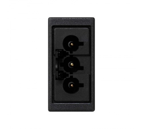 Розетка узкая GST18 "папа" 3-проводная цвета графит K45 Connect  K121A-14  Simon