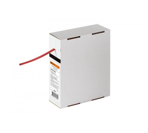 Термоусаживаемая трубка ТУТнг 4/2 красная в коробке (10 м/упак)   SQ0518-0402  TDM