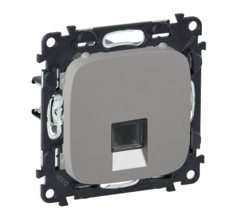 Valena ALLURE DIY Алюминий Розетка ТЛФ 1-ая (RJ11)  753938  Legrand