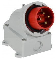 Вилка стационарная ССИ-5142 16А-6ч 380В 3P+PE IP67  PSR52-016-4-0-67  IEK