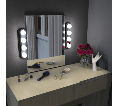 Светодиодный светильник MAKEUP MK002 5W 200lm 4xAA для зеркала1/12/48  MK002  Gauss