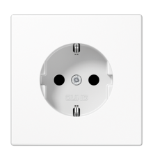 Штепсельная розетка SCHUKO 16А / 250В с защитными шторками, пружинные зажимы; дюропласт; белый; LS990  LS1520KIWW  Jung