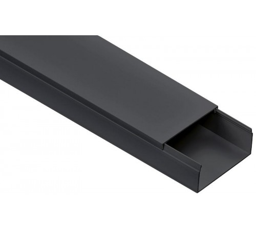 Кабель-канал 80х40 "ЭЛЕКОР" черный (10м)   EL-KK10-080-040-1-K02  IEK