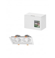 Светильник встраиваемый карданный "Фокус-1" LED CSL-01-2x11-WW 22 Вт, 35°, 3000 К, 80 Ra, IP20,  SQ0369-0411  TDM