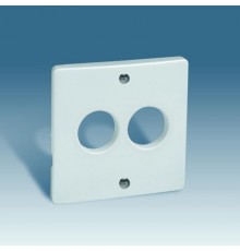 Simon 82 Накладка на аудиорозетку для подключения двух аудиоколонок, S82, S82N, графит  82082-38  Simon