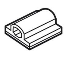 Держатель маркеров Memocab - на клейком основании - длина маркировки 17,5 мм (7 маркеров)  037710  Legrand