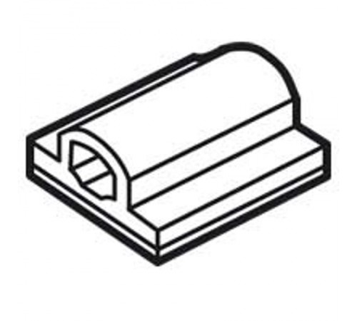 Держатель маркеров Memocab - на клейком основании - длина маркировки 17,5 мм (7 маркеров)  037710  Legrand