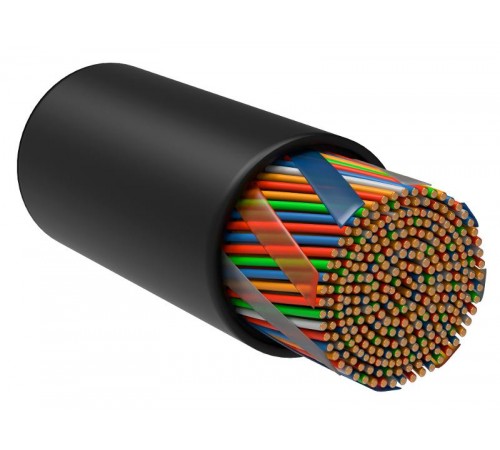 Кабель связи витая пара U/UTP, кат.5E 25х2х24AWG solid, LDPE, 305м, черный  LC3-C5E25-139  ITK