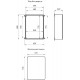 Щит с монтажной панелью пластиковый ЩМП-П 800х600х260мм УХЛ1, IP65, IK10  Б0052371  ЭРА