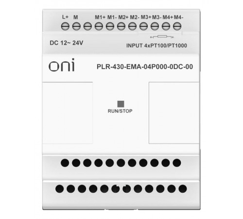 ПЛК 430 Модуль IO 4 PI 24В DC  PLR-430-EMA-04P000-0DC-00  ONI