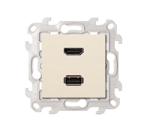 Simon 24 Сл. кость Коннектор HDMI+USB 2.0  2411095-031  Simon