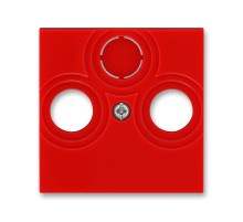 ABB Levit Красный / дымчатый чёрный Накладка для розеток TV-R / TV-R-SAT Красный  5011H-A00300 65  2CHH080300A4065  ABB