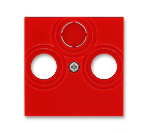 ABB Levit Красный / дымчатый чёрный Накладка для розеток TV-R / TV-R-SAT Красный  5011H-A00300 65  2CHH080300A4065  ABB