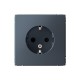 ArtGallery Грифель Розетка с заземлением, со шторками, 16А, механизм  GAL000745  SE