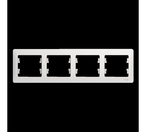Glossa Белый Рамка 4-ая, горизонтальная  GSL000104  SE