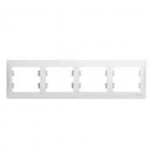 Glossa Белый Рамка 4-ая, горизонтальная  GSL000104  SE
