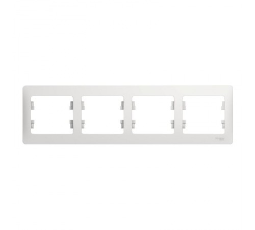 Glossa Белый Рамка 4-ая, горизонтальная  GSL000104  SE