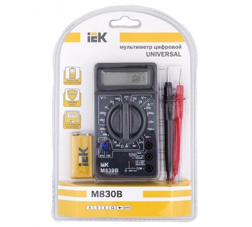 Мультиметр цифровой  Universal M830B   TMD-2B-830  IEK