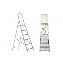 Стремянка алюминиевая СА6, 6 ступеней, усиленный профиль h=1210 мм, Народная  SQ1028-0106  TDM